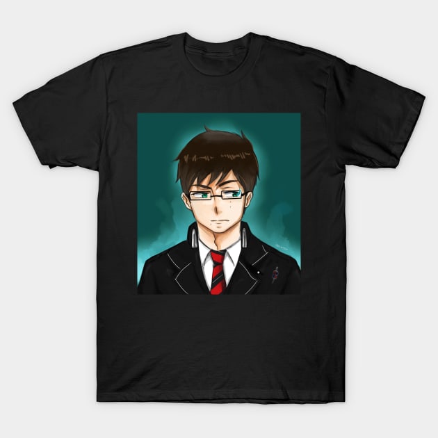 Okumura Yukio with Flames T-Shirt by Nayuki911